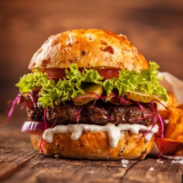 Gourmet Grilled Beef Burger